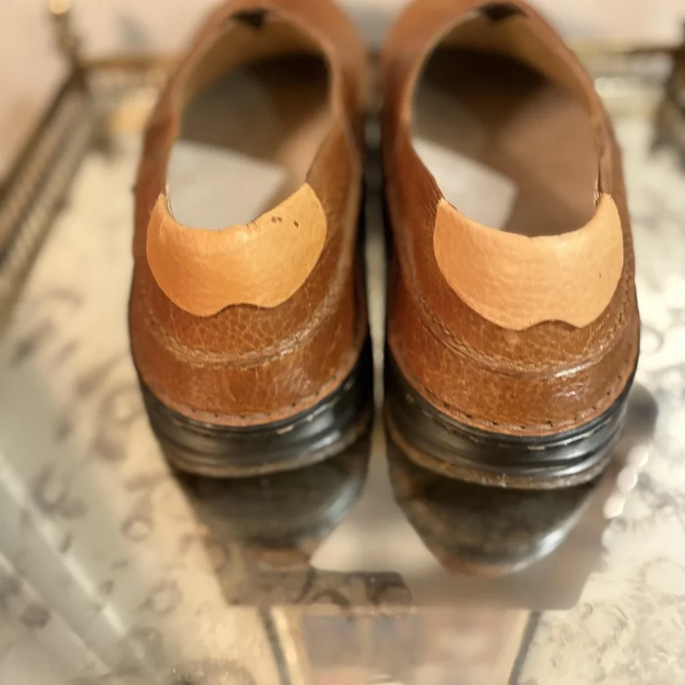 Zumfoot Shoes Mens Size EU 44 Brown Leather Slip On Loafers Comfort Casual Z2812
